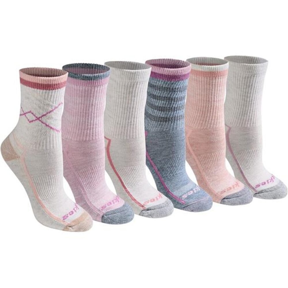 Colorful Mid-Crew Socks for Women Moisture Wicking